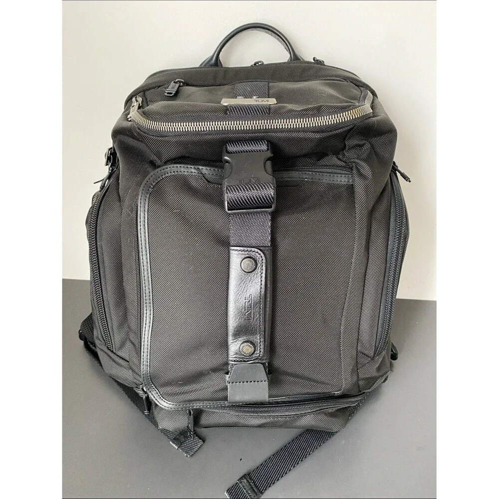 Black Alpha Bravo Admiral Backpack Duffel Carry-On Luggage 2-Ways Laptop Pockets